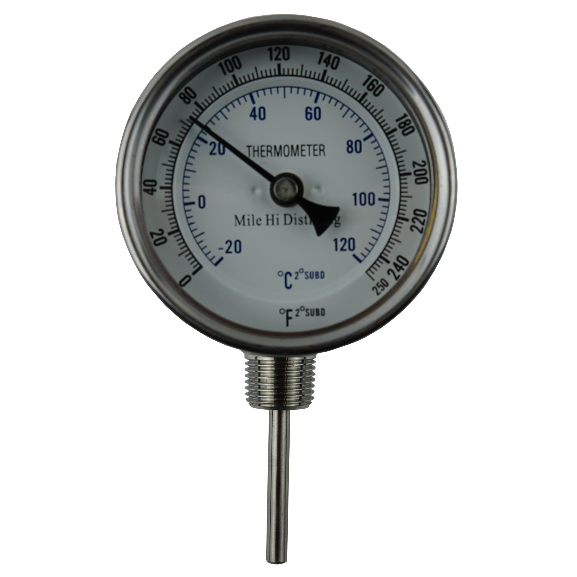 Adjustable Stainless Dial Thermometer - Image 2