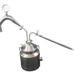 3 Gallon Thumper with Condenser and 2 Inch Traditional Pot Still Head For 8 Gallon Milk Can ( Does Not Include 8 Gallon )