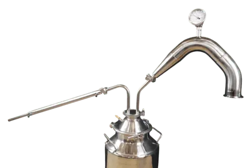 3 Inch Stainless Traditional Pot Still With 8 Gallon Thumper Doubler Fits 26 Gallon ( Does Not Include 26 Gallon )