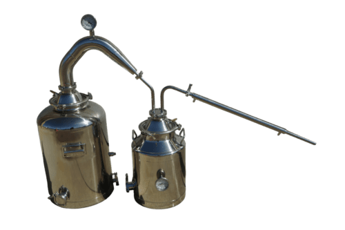 16 Gallon with 3 Inch Stainless Traditional Pot Still and 8 Gallon Thumper