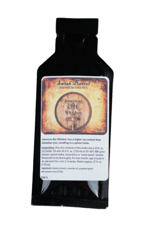 American Rye Whiskey Essence- Swish Barrel Company (20ml)