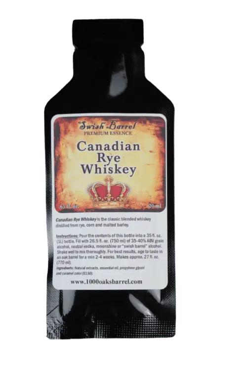 Canadian Rye Whiskey Essence- Swish Barrel Company (20ml)